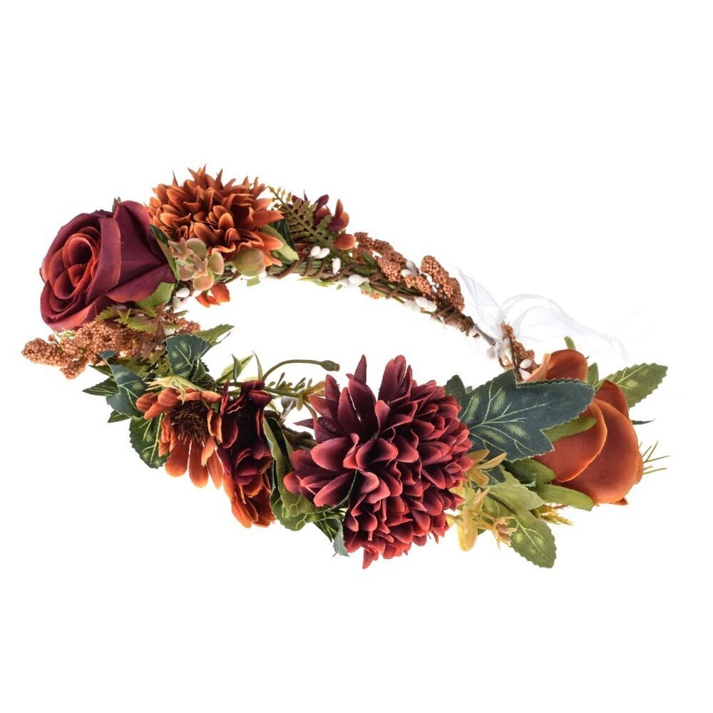 Women Floral Crown Wreath Flower Headband Bridal Bridal Hair Garland Halo